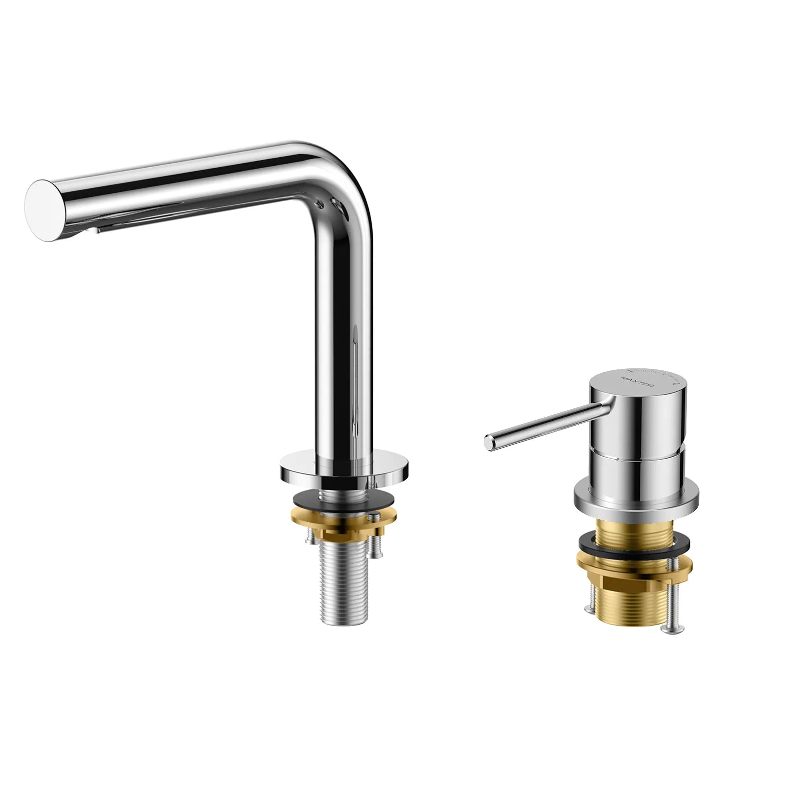 2 hole basin faucet with CITEC ceramic cartridge and swiss neoperl aerator-AB006005 Chrome