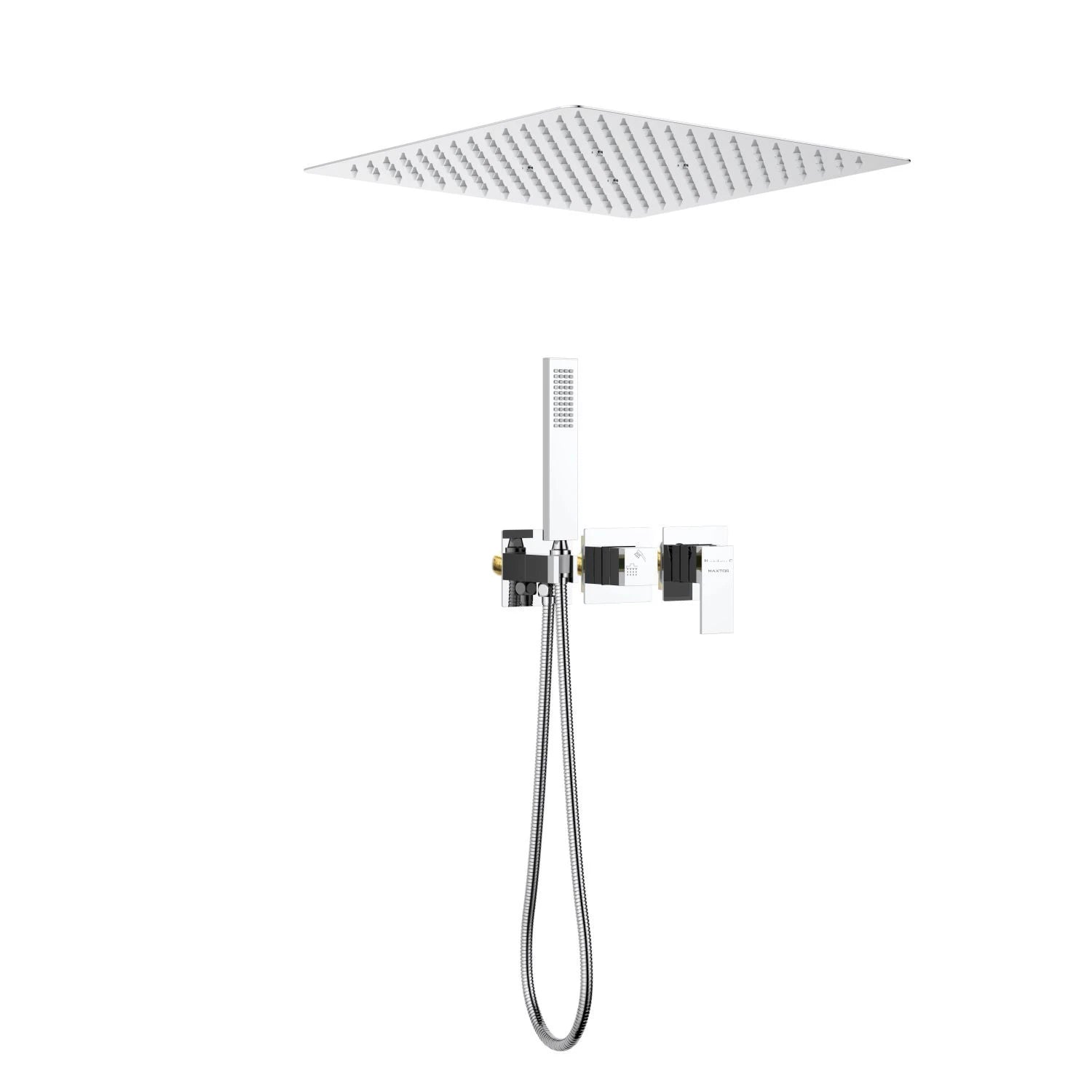 Concealed 2 Way Shower Faucet with overhead shower and handshower AH502400