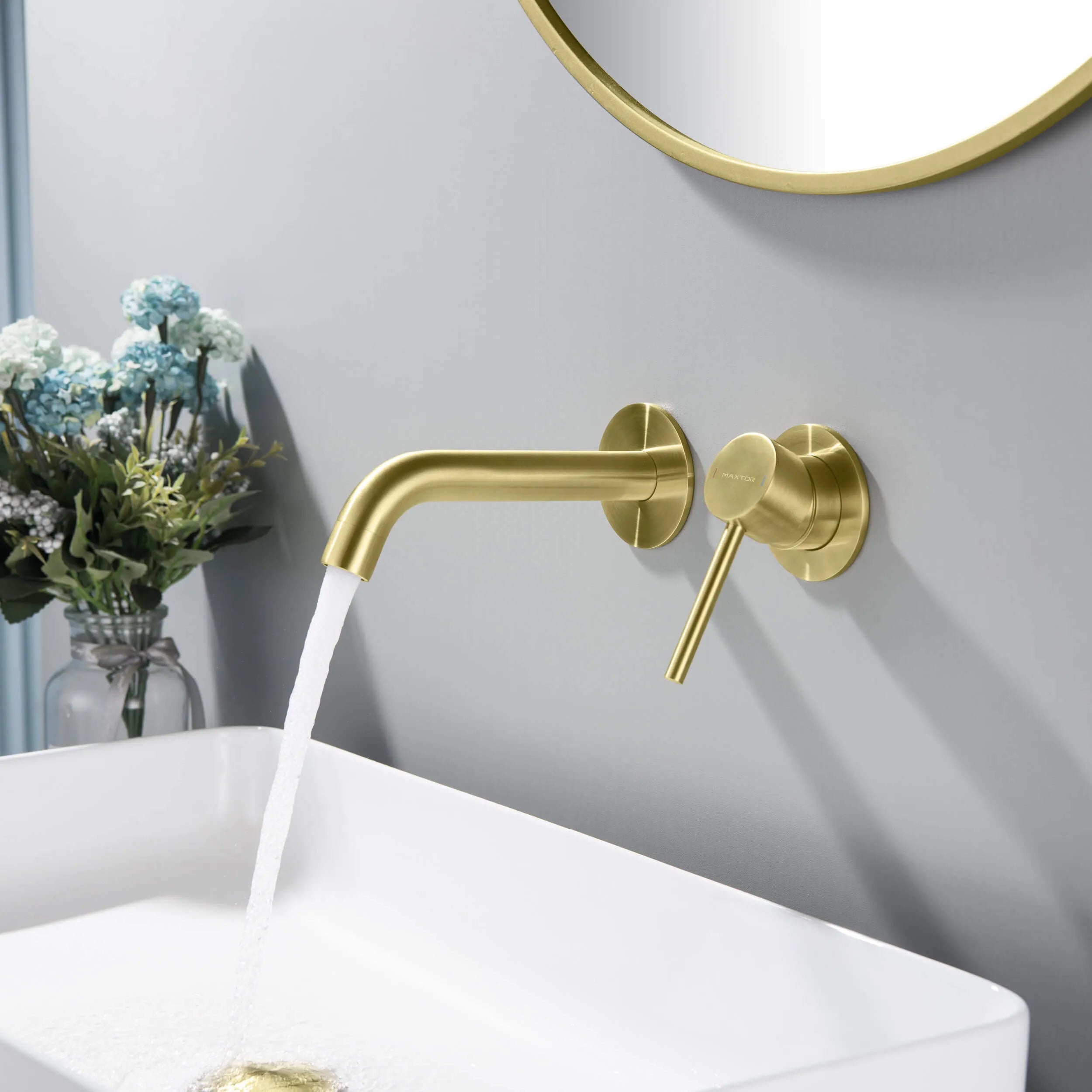 Wall-Concealed Basin Faucets
