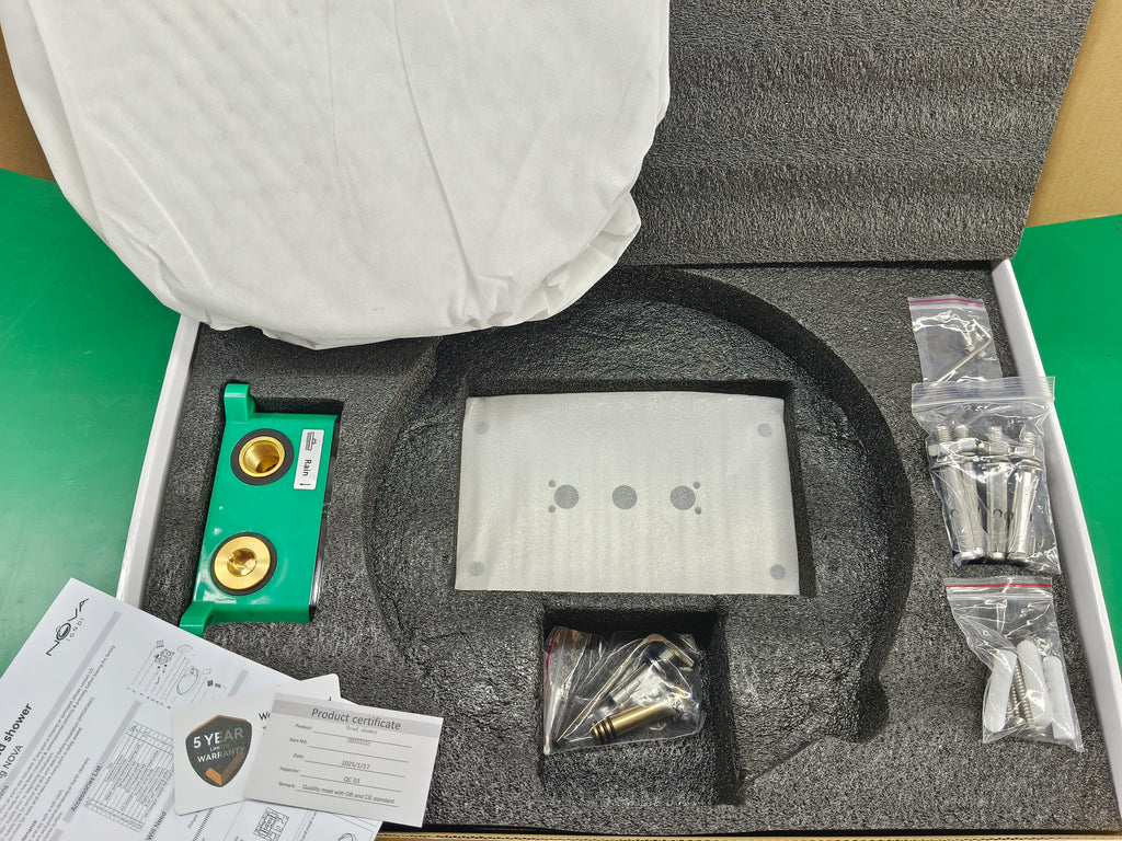 MAXTOR 2-Function Round Wall-Mounted Rain & Waterfall Shower Head-SHI0632