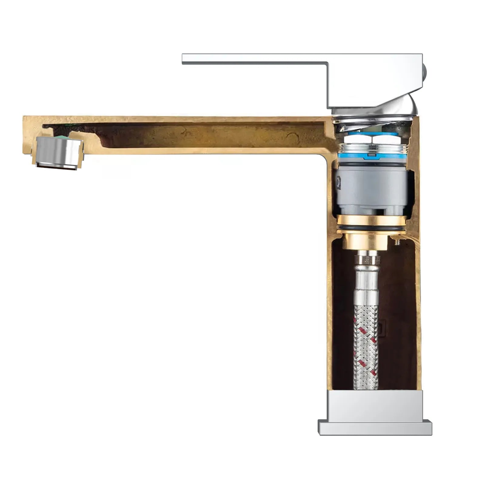 Solid brass basin faucet 