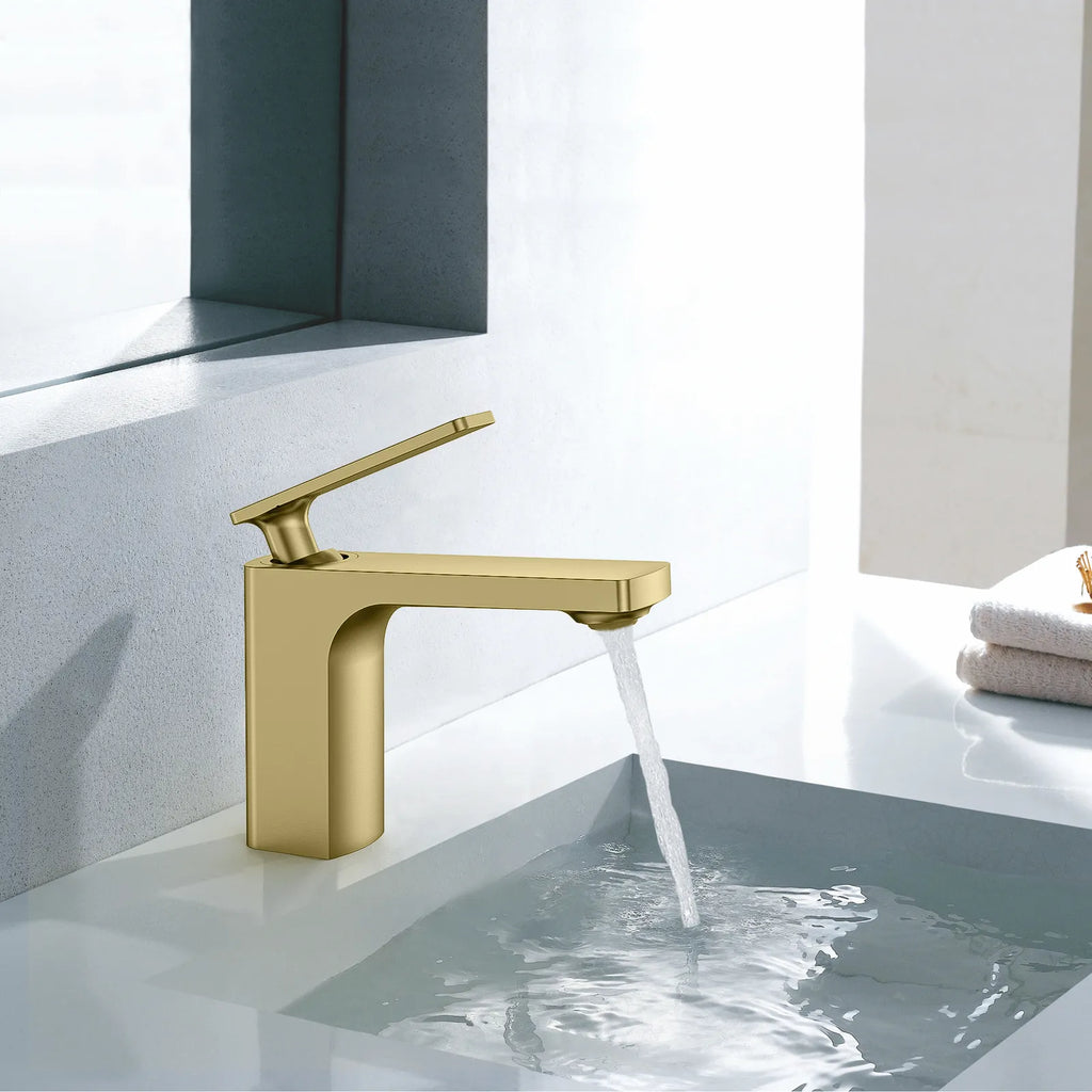 Rihine Bathroom Vanity Basin Faucet – Solid Brass, 1.8 GPM, 35mm Ceramic Cartridge-AB000001