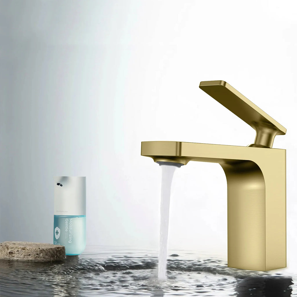 Rihine Bathroom Vanity Basin Faucet – Solid Brass, 1.8 GPM, 35mm Ceramic Cartridge-AB000001