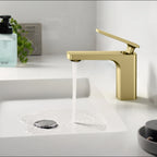 Rihine Bathroom Vanity Basin Faucet – Solid Brass, 1.8 GPM, 35mm Ceramic Cartridge-AB000001