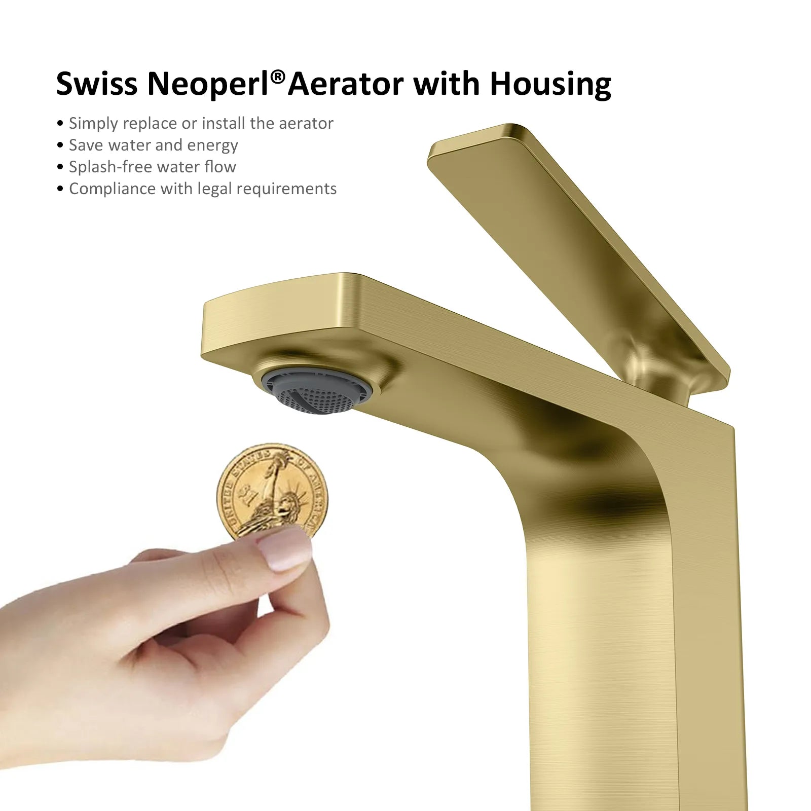 Rihine Bathroom Vanity Basin Faucet – Solid Brass, 1.8 GPM, 35mm Ceramic Cartridge-AB000001