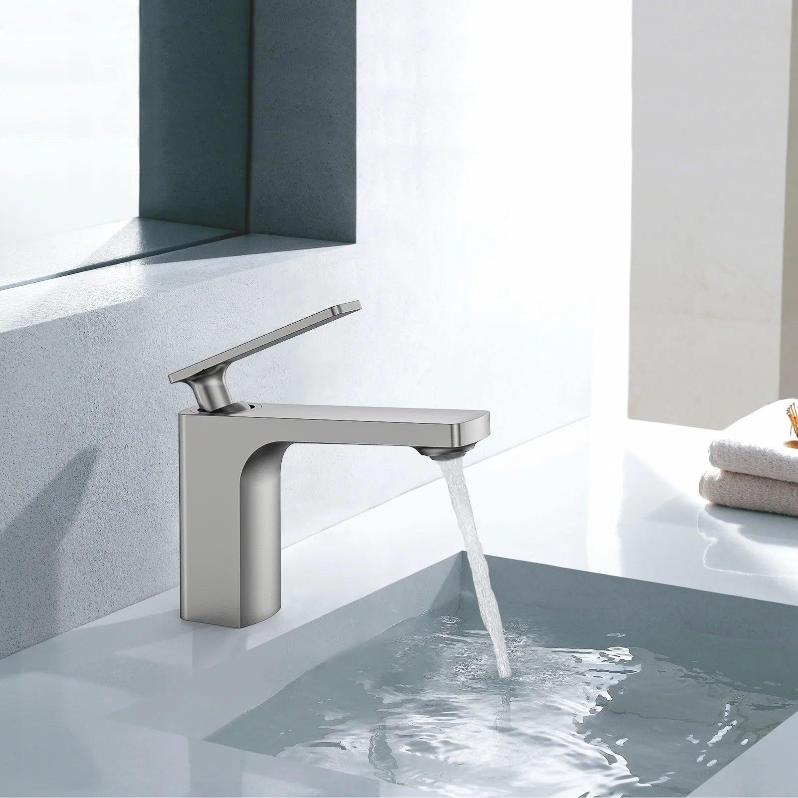 Rihine Bathroom Vanity Basin Faucet – Solid Brass, 1.8 GPM, 35mm Ceramic Cartridge-AB000001