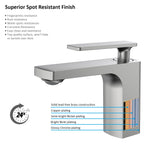 Rihine Bathroom Vanity Basin Faucet – Solid Brass, 1.8 GPM, 35mm Ceramic Cartridge-AB000001