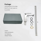 Rihine Bathroom Vanity Basin Faucet – Solid Brass, 1.8 GPM, 35mm Ceramic Cartridge-AB000001