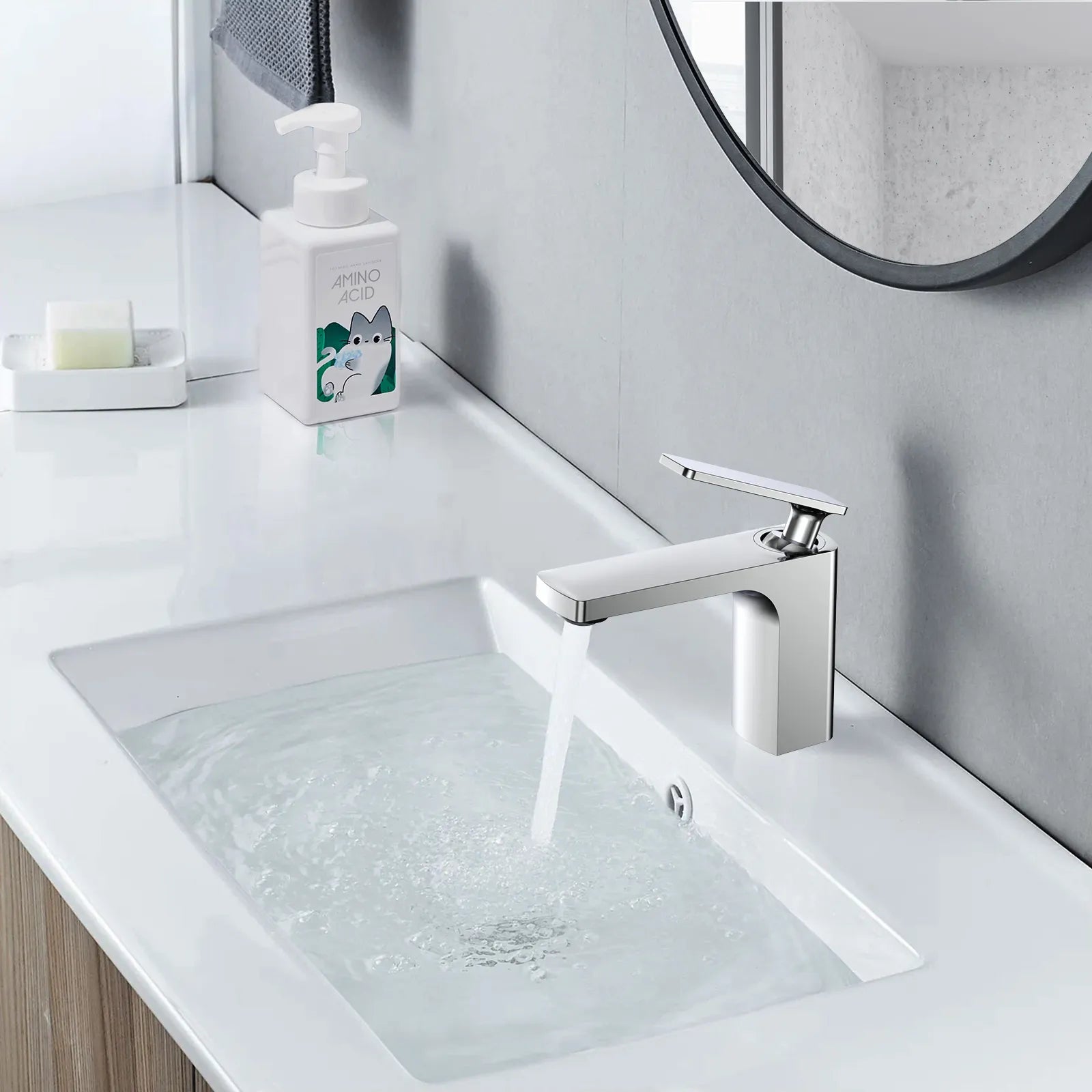 Solid Brass Rihine Basin Faucet with bidet spray and brass holder--AB000001+HBS0003