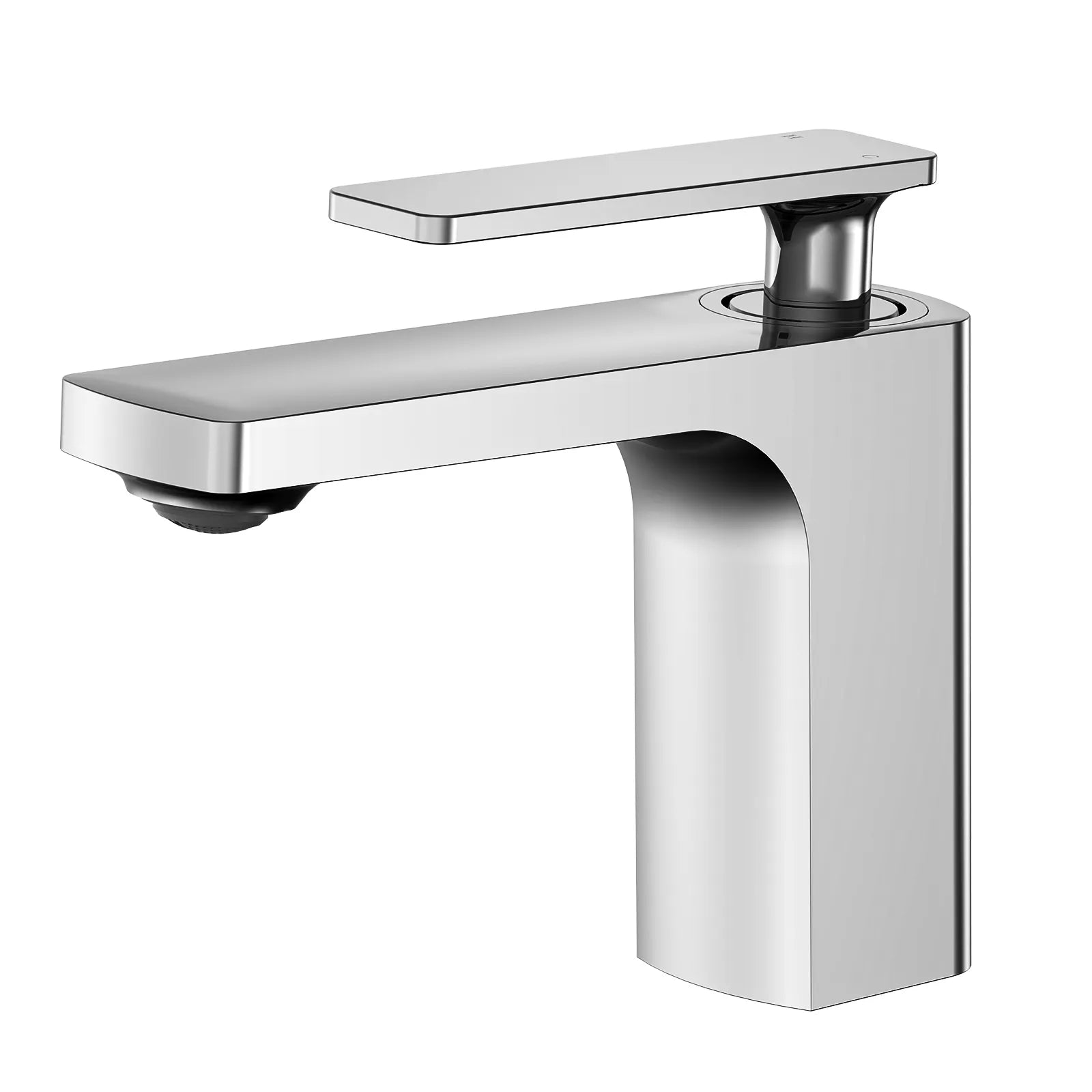 Rihine Bathroom Vanity Basin Faucet – Solid Brass, 1.8 GPM, 35mm Ceramic Cartridge-AB000001 Chrome