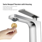 Rihine Bathroom Vanity Basin Faucet – Solid Brass, 1.8 GPM, 35mm Ceramic Cartridge-AB000001