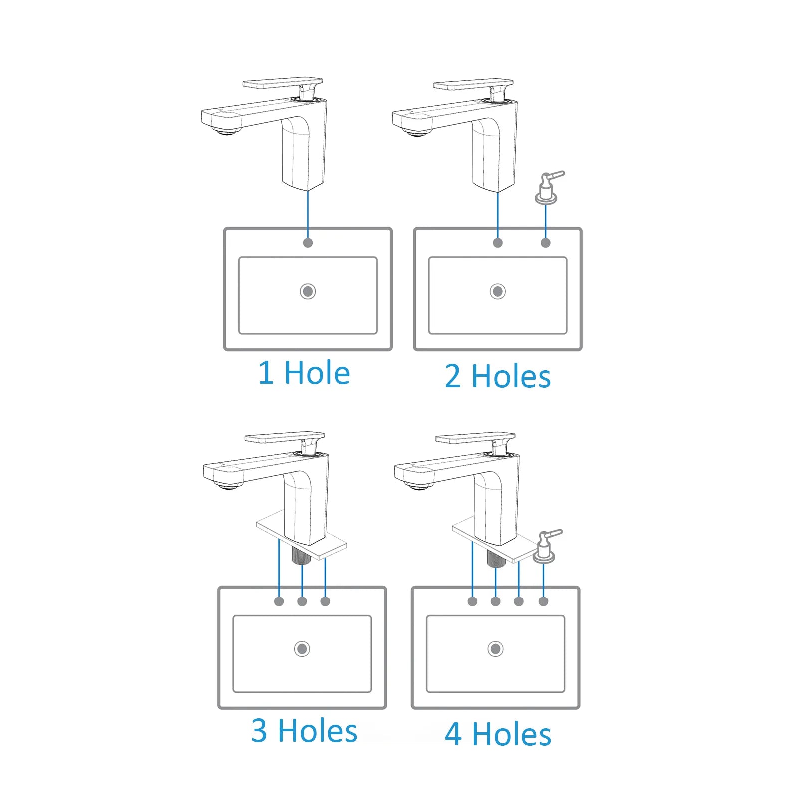 Rihine Bathroom Vanity Basin Faucet – Solid Brass, 1.8 GPM, 35mm Ceramic Cartridge-AB000001