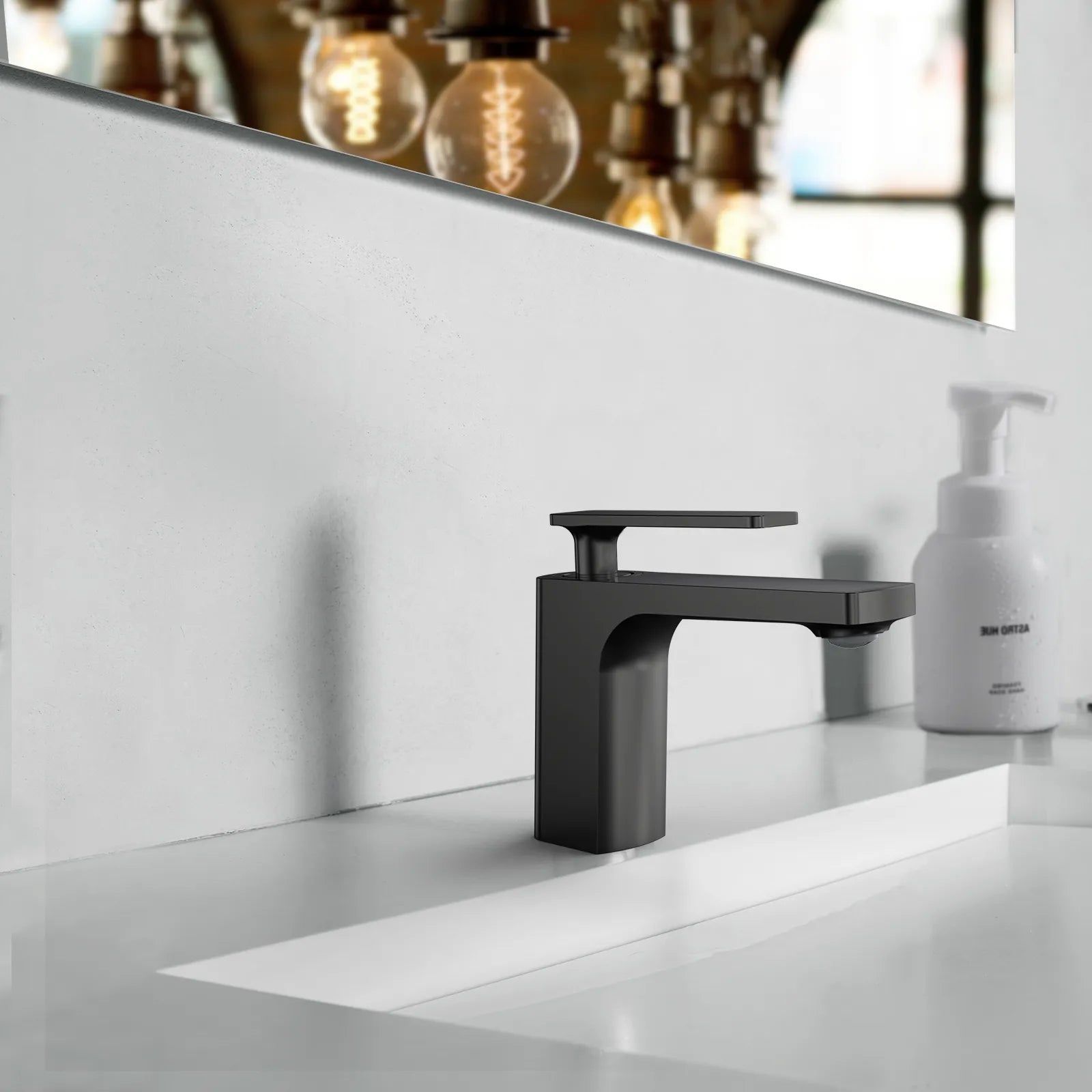 Rihine Bathroom Vanity Basin Faucet – Solid Brass, 1.8 GPM, 35mm Ceramic Cartridge-AB000001