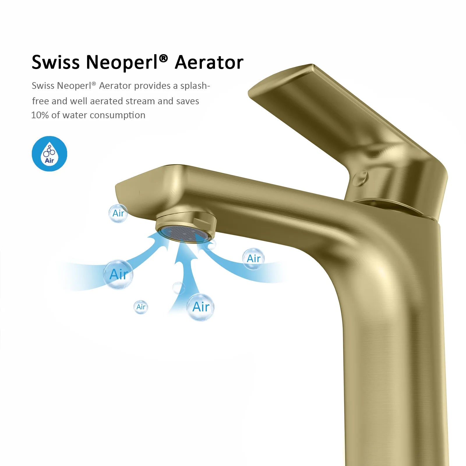 Nile Single Handle Lead-Free Brass Basin Faucet-AB000003