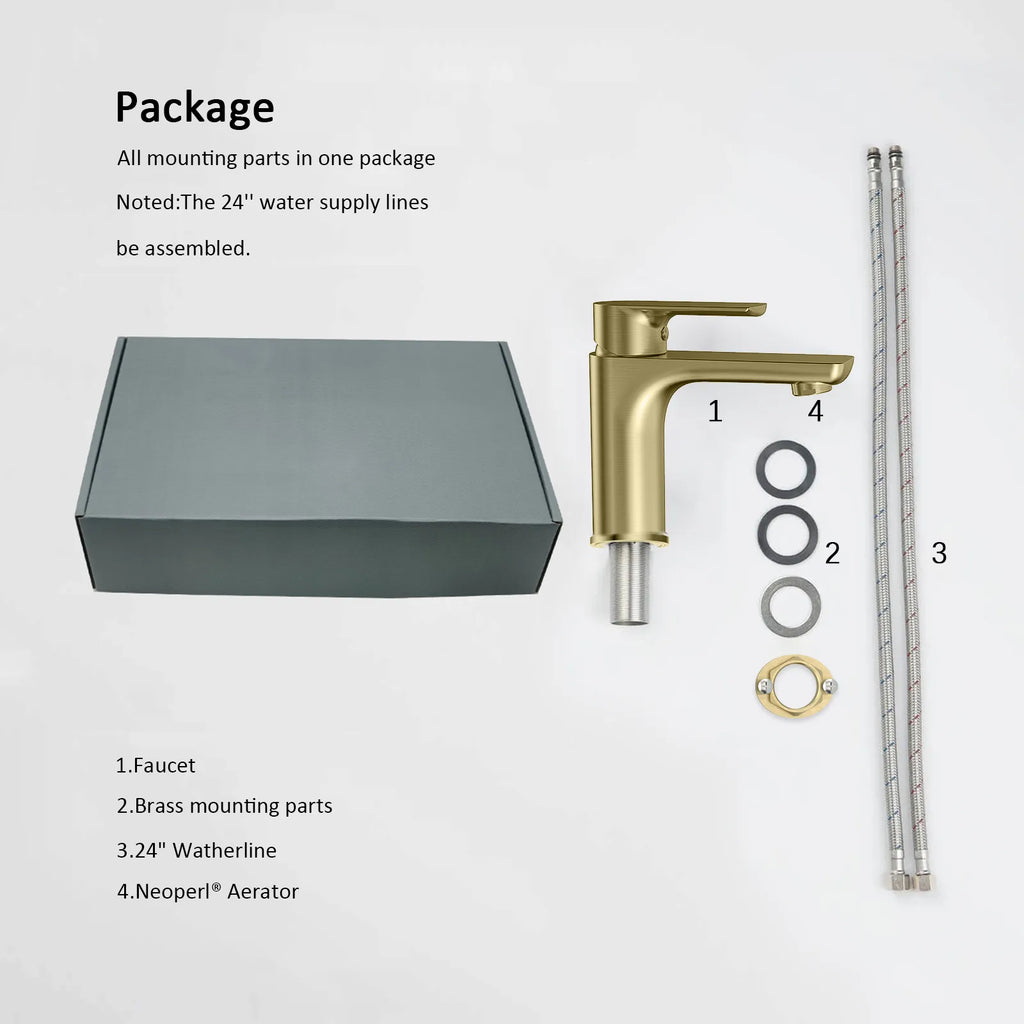 Nile Single Handle Lead-Free Brass Basin Faucet-AB000003