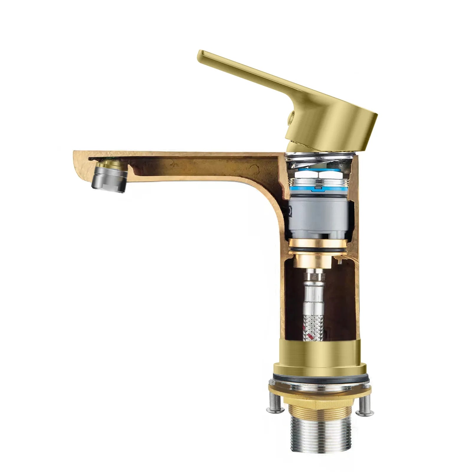 Nile Single Handle Lead-Free Brass Basin Faucet-AB000003