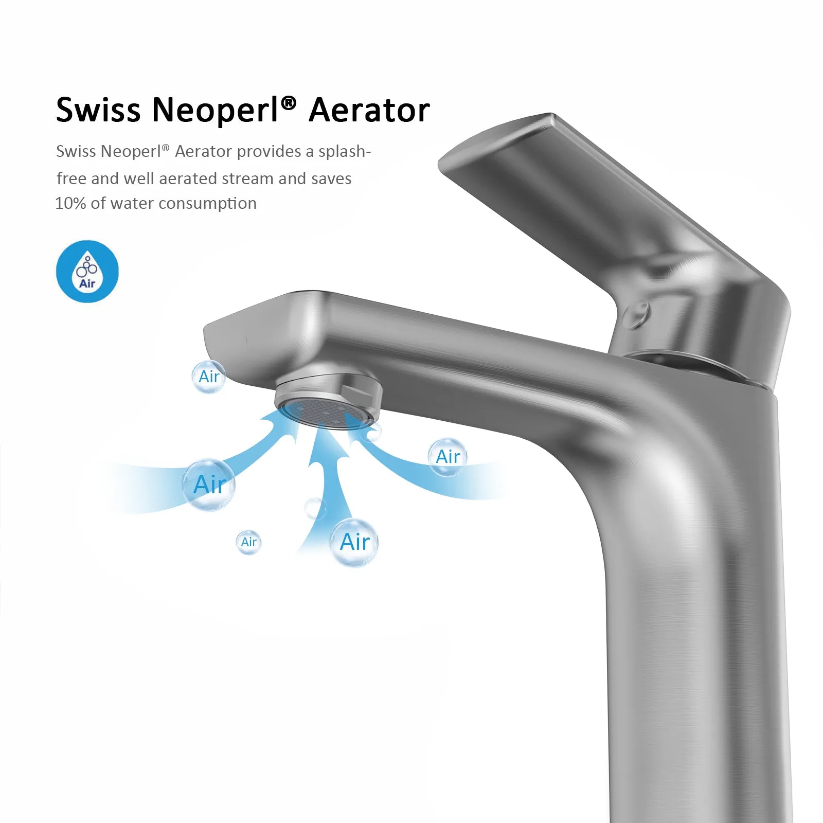 Nile Single Handle Lead-Free Brass Basin Faucet-AB000003