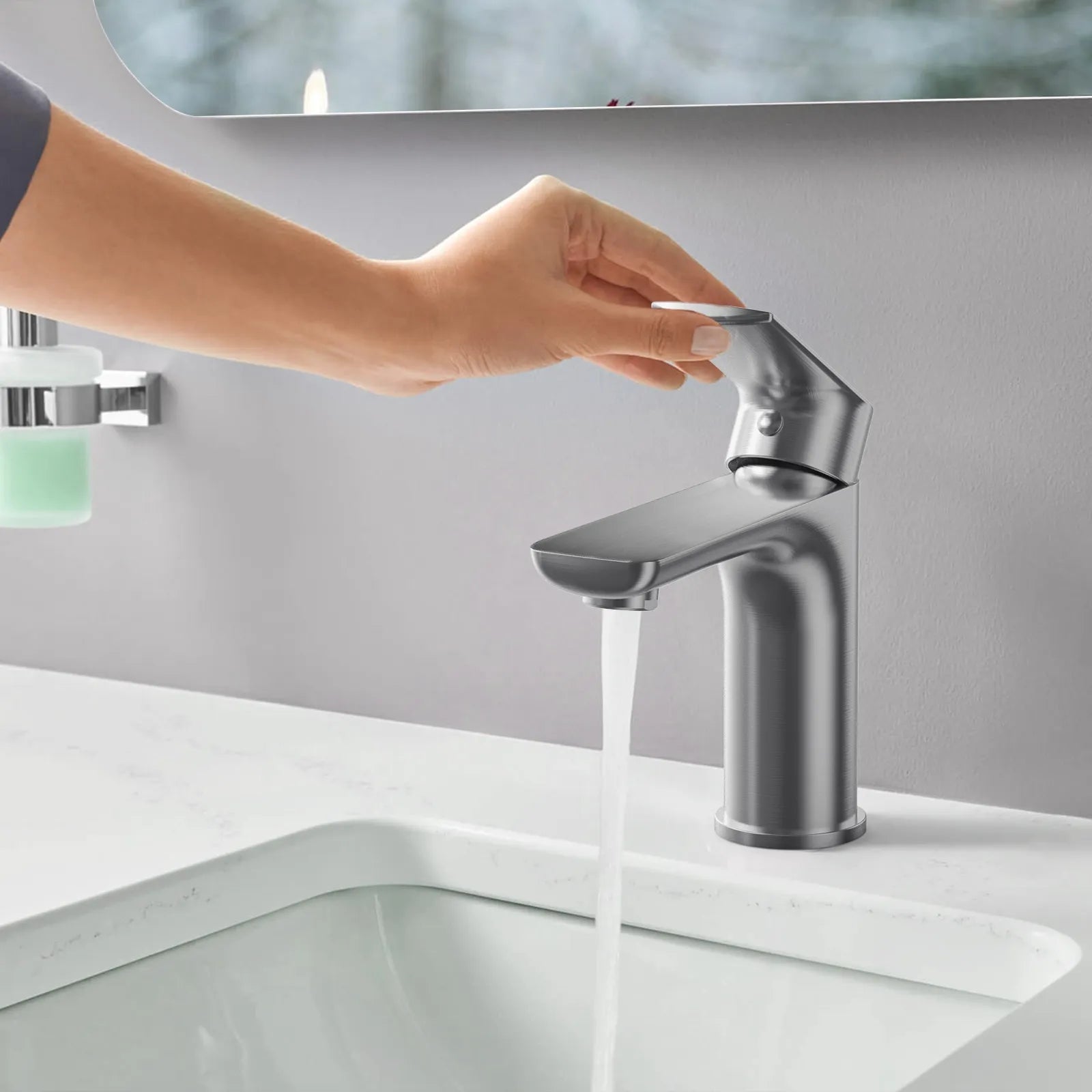 Nile Single Handle Lead-Free Brass Basin Faucet-AB000003