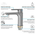 Nile Single Handle Lead-Free Brass Basin Faucet-AB000003