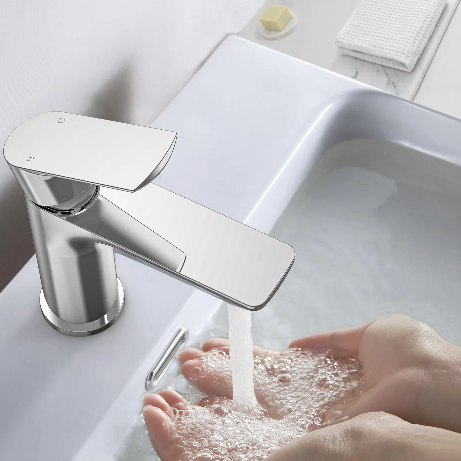 Nile Single Handle Lead-Free Brass Basin Faucet-AB000003
