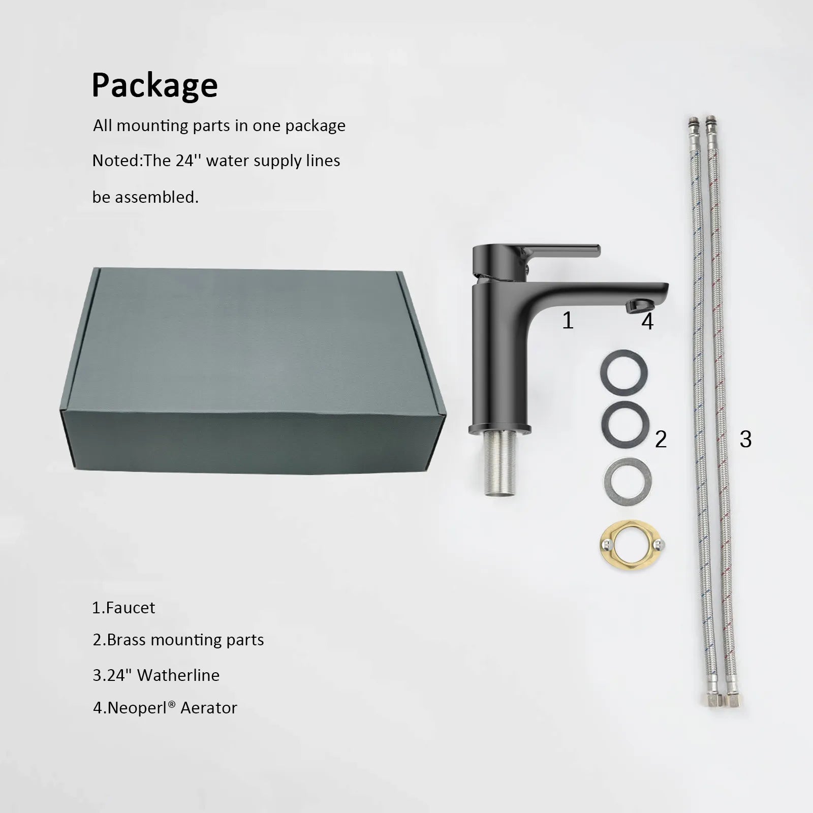 Nile Single Handle Lead-Free Brass Basin Faucet-AB000003