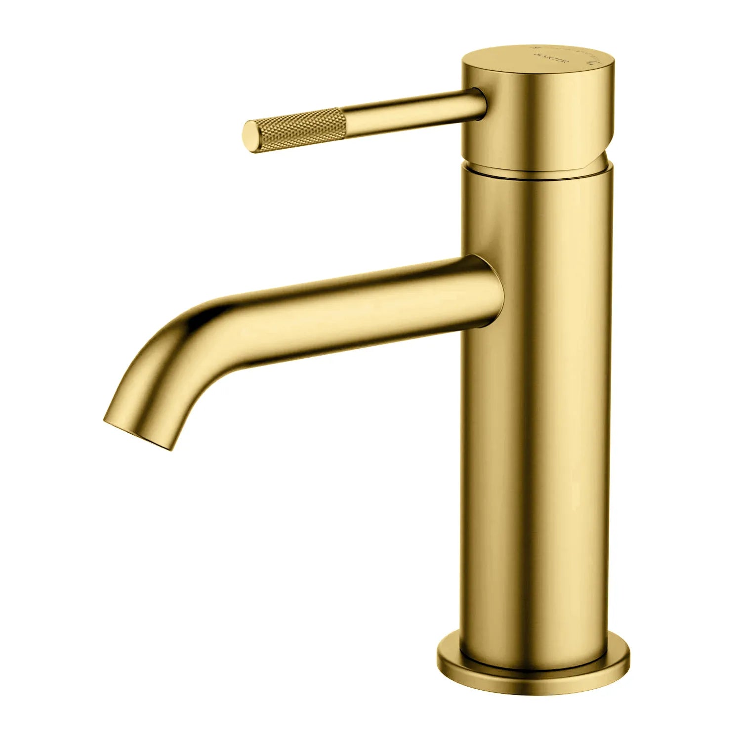 Circular Bathroom Basin Faucet – Solid Brass Single Lever Mixer AB000004 Brushed Gold
