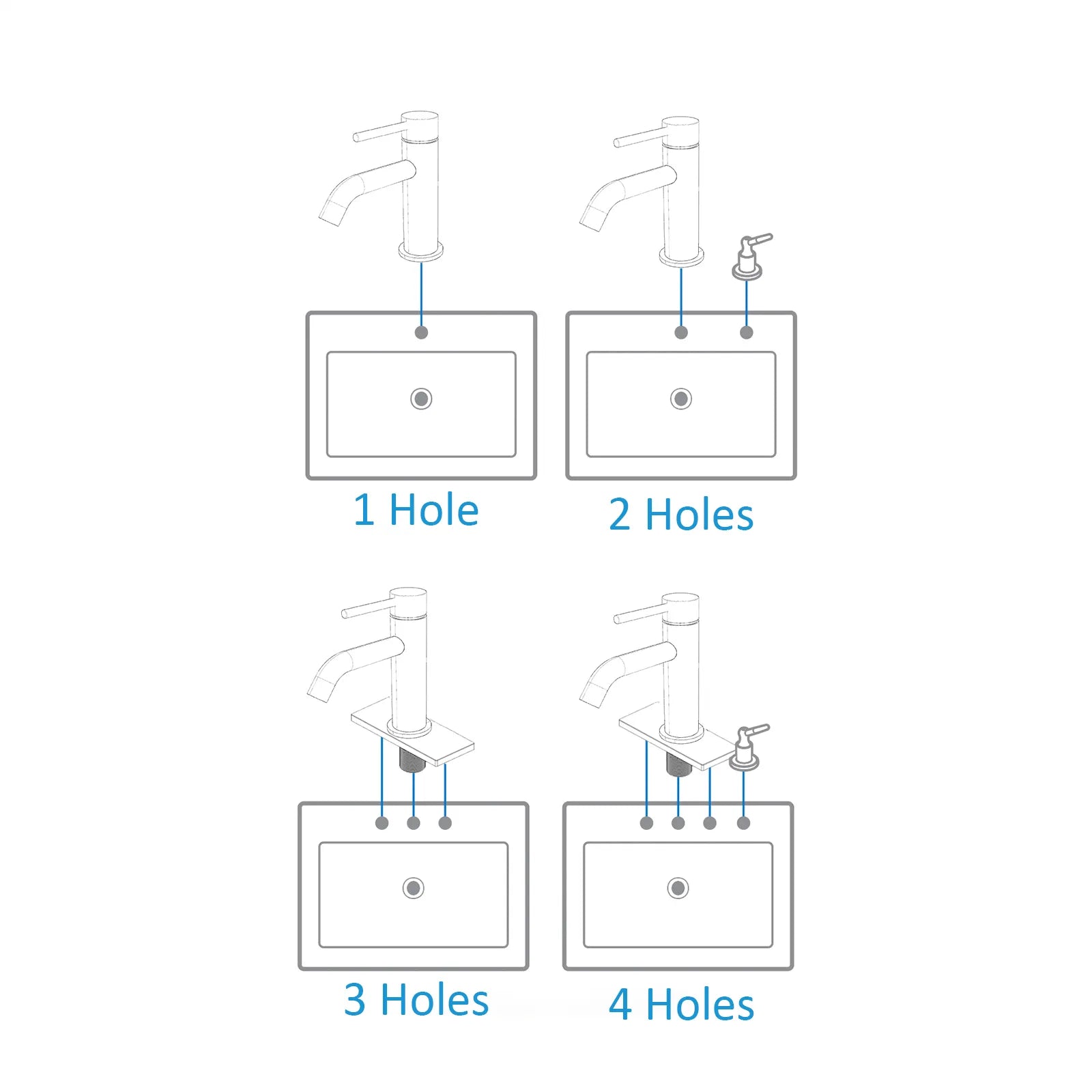 Circular Bathroom Basin Faucet – Solid Brass Single Lever Mixer AB000004