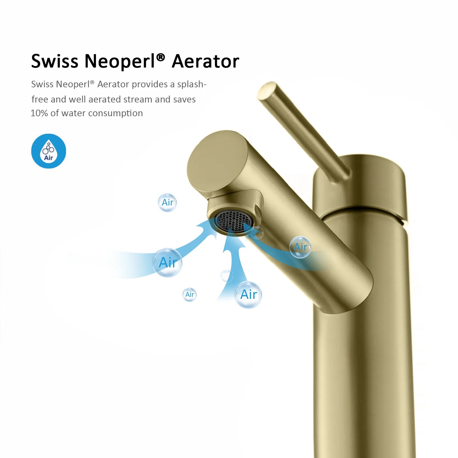 Solid Brass Bathroom Basin Faucet-AB000005