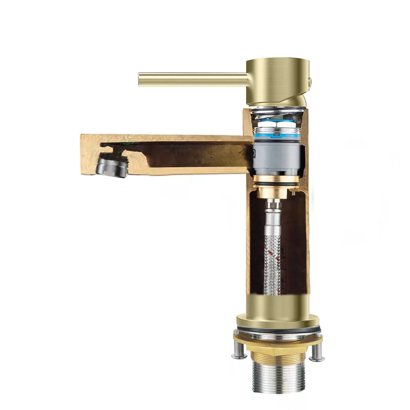 Solid Brass Bathroom Basin Faucet-AB000005