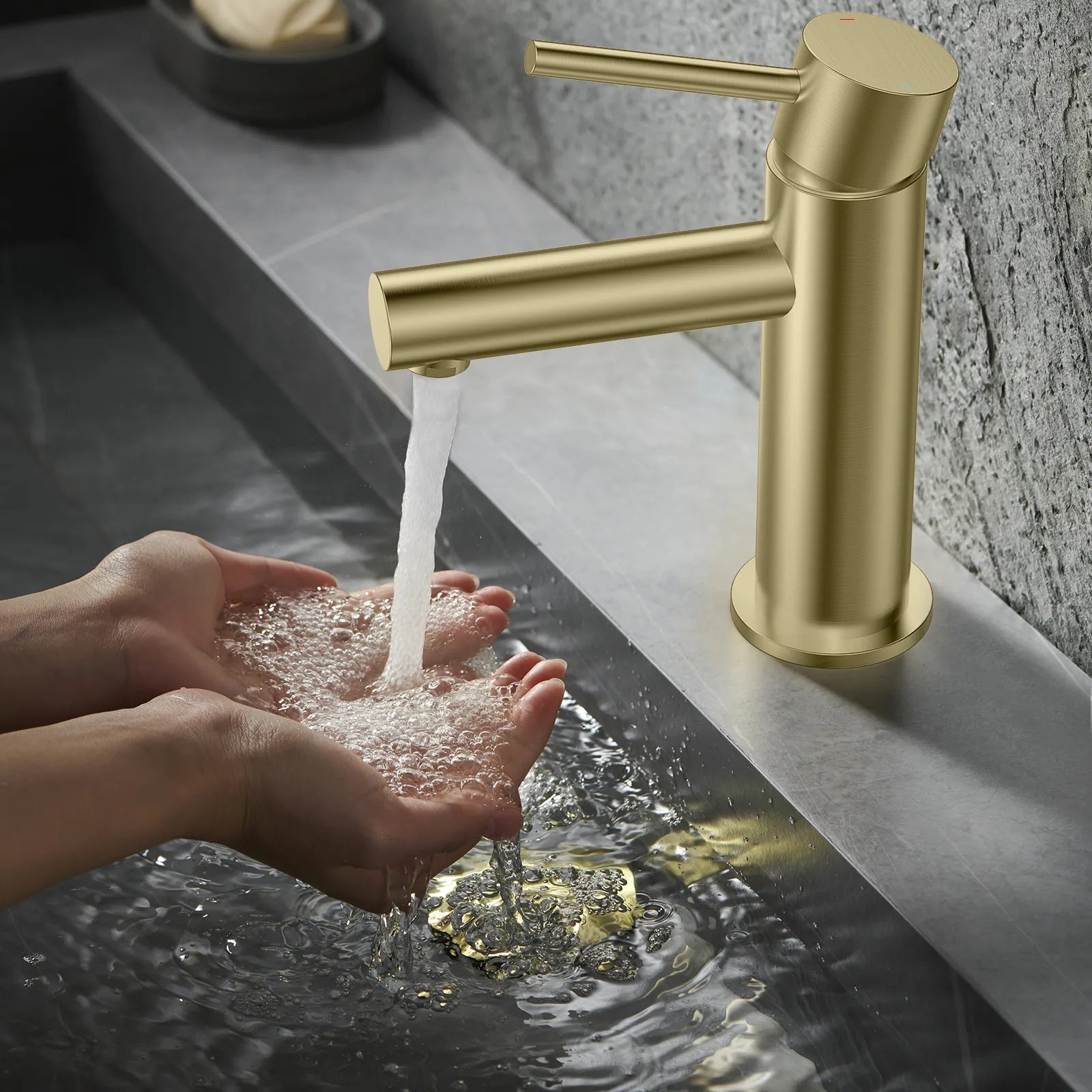 Solid Brass Bathroom Basin Faucet-AB000005
