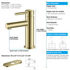Solid Brass Bathroom Basin Faucet-AB000005