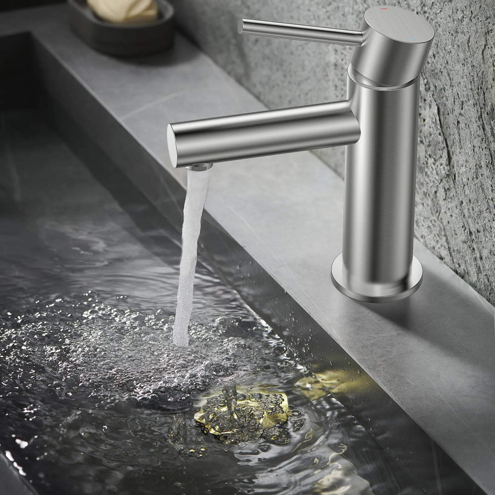 Solid Brass Bathroom Basin Faucet-AB000005