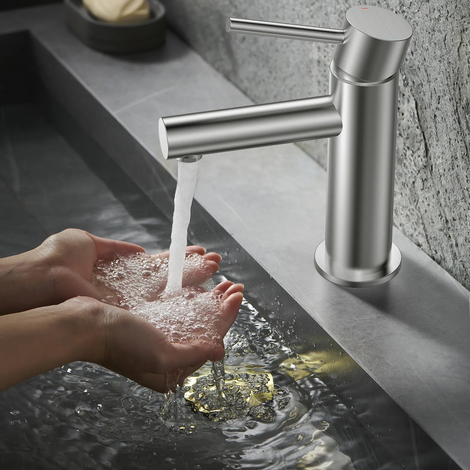 Solid Brass Bathroom Basin Faucet-AB000005