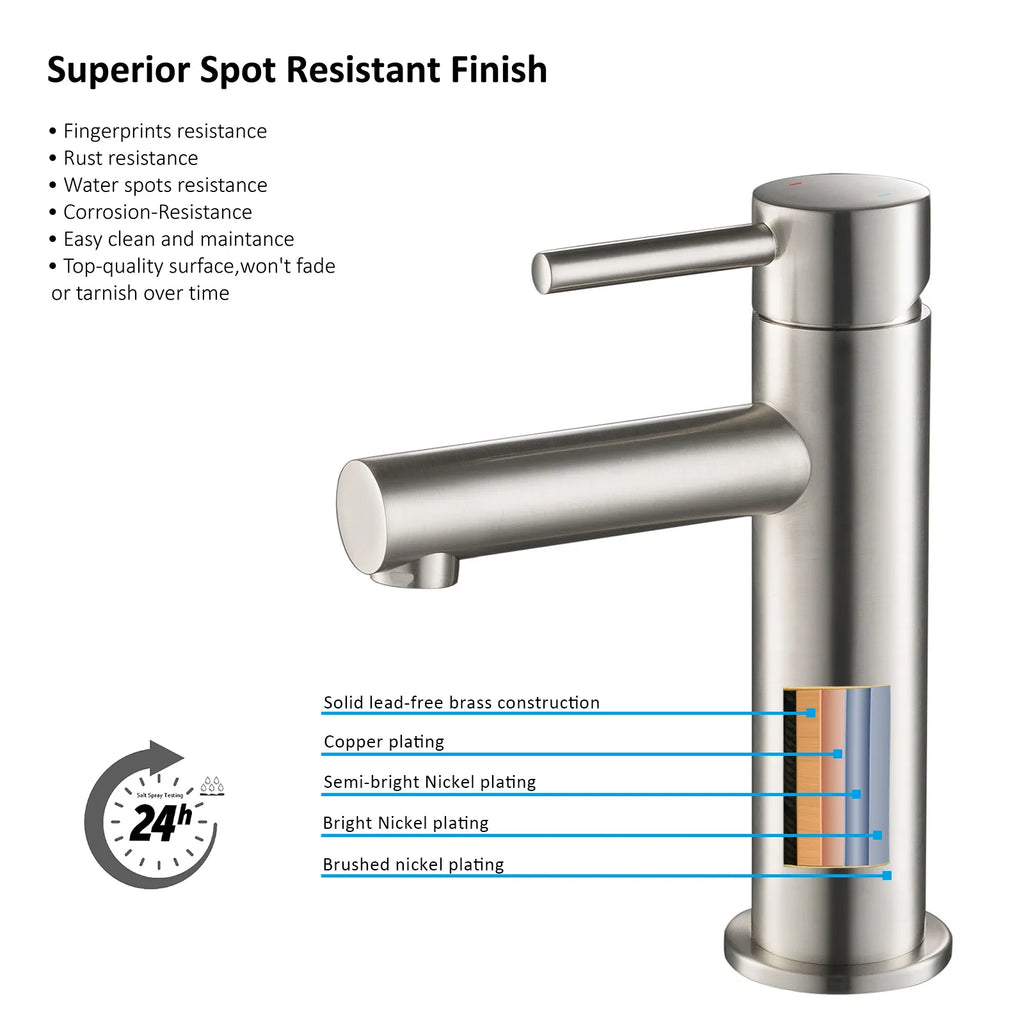 Solid Brass Bathroom Basin Faucet-AB000005