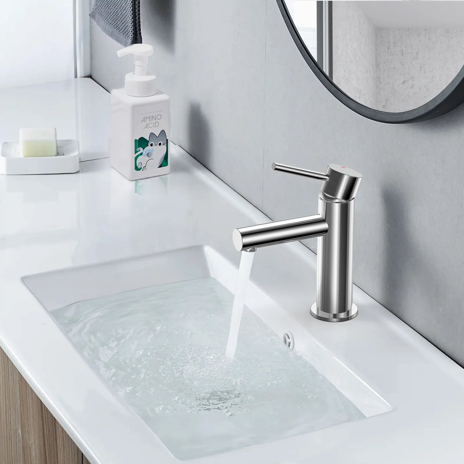 Solid Brass Bathroom Basin Faucet-AB000005