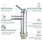 Solid Brass Bathroom Basin Faucet-AB000005