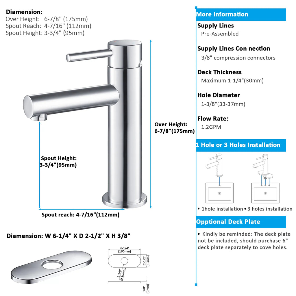 Solid Brass Bathroom Basin Faucet-AB000005