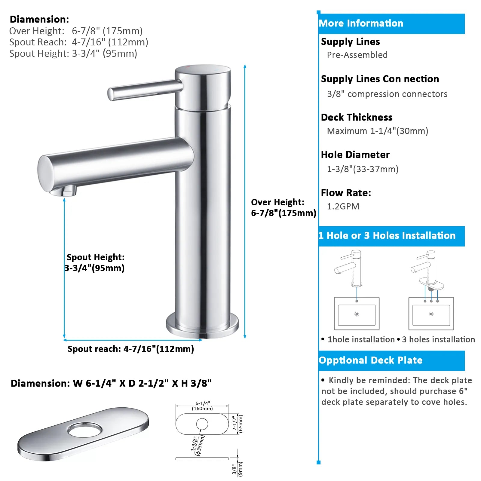 Solid Brass Bathroom Basin Faucet-AB000005