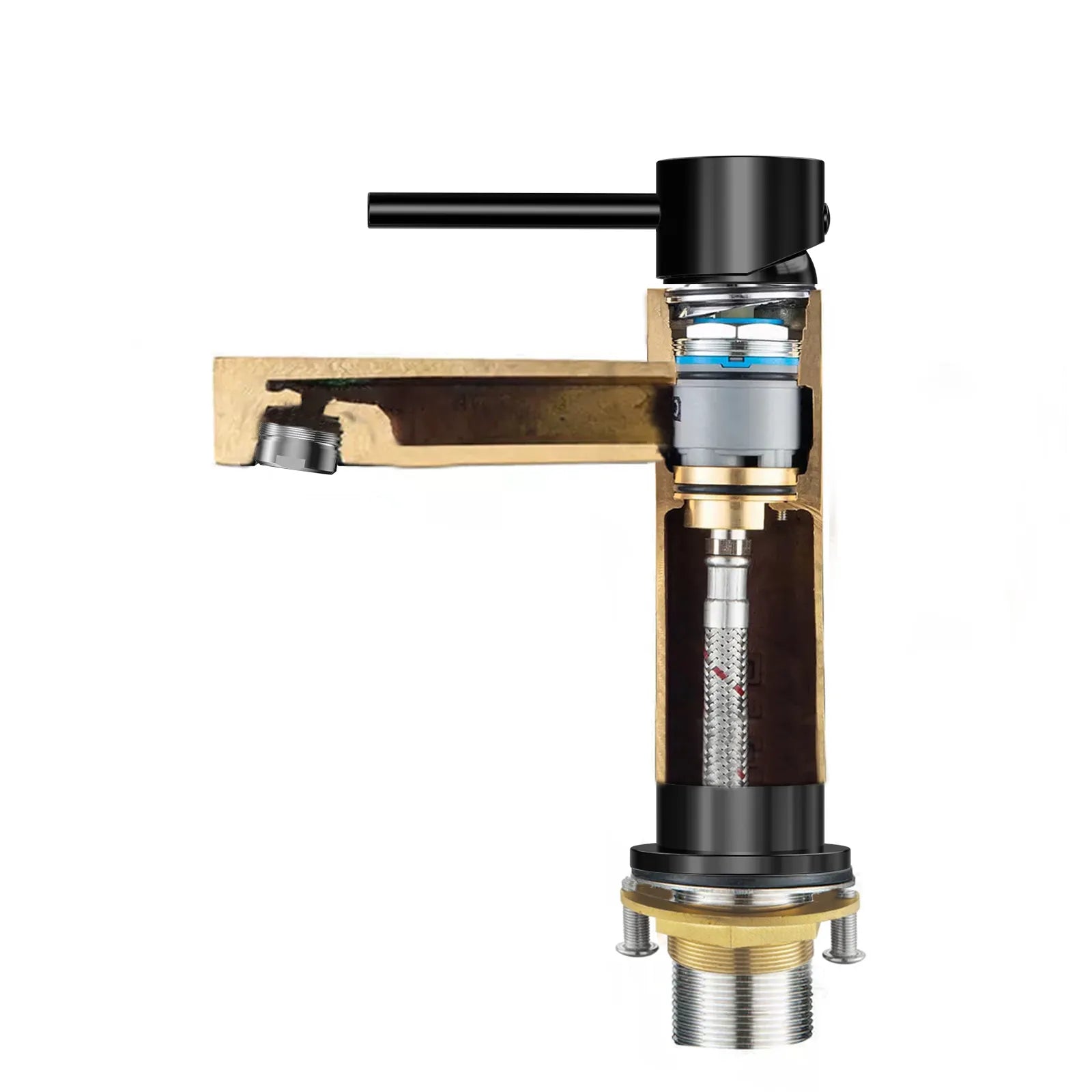Solid Brass Bathroom Basin Faucet-AB000005