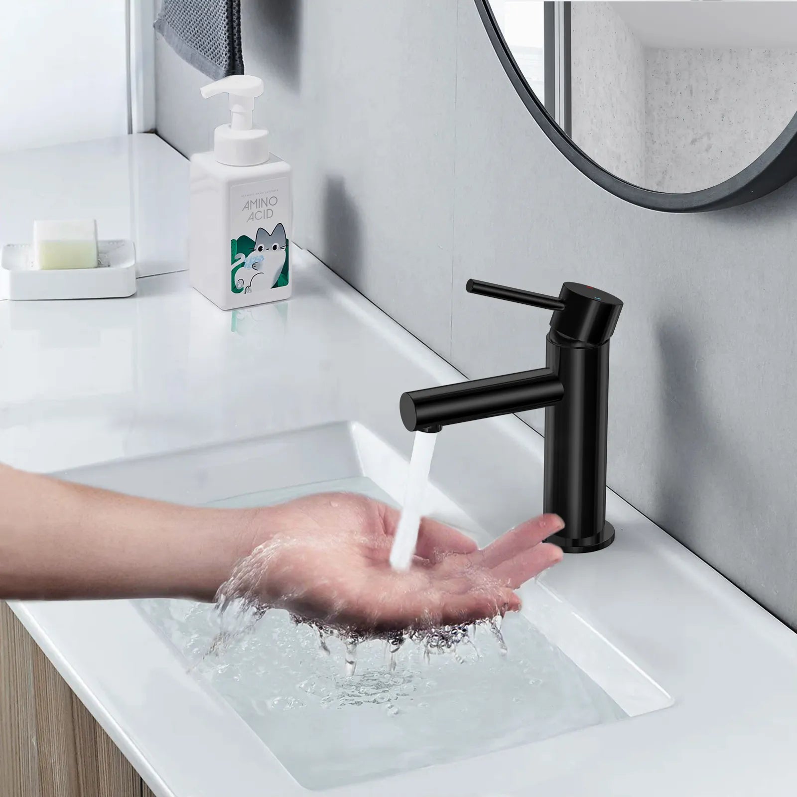 Solid Brass Bathroom Basin Faucet-AB000005