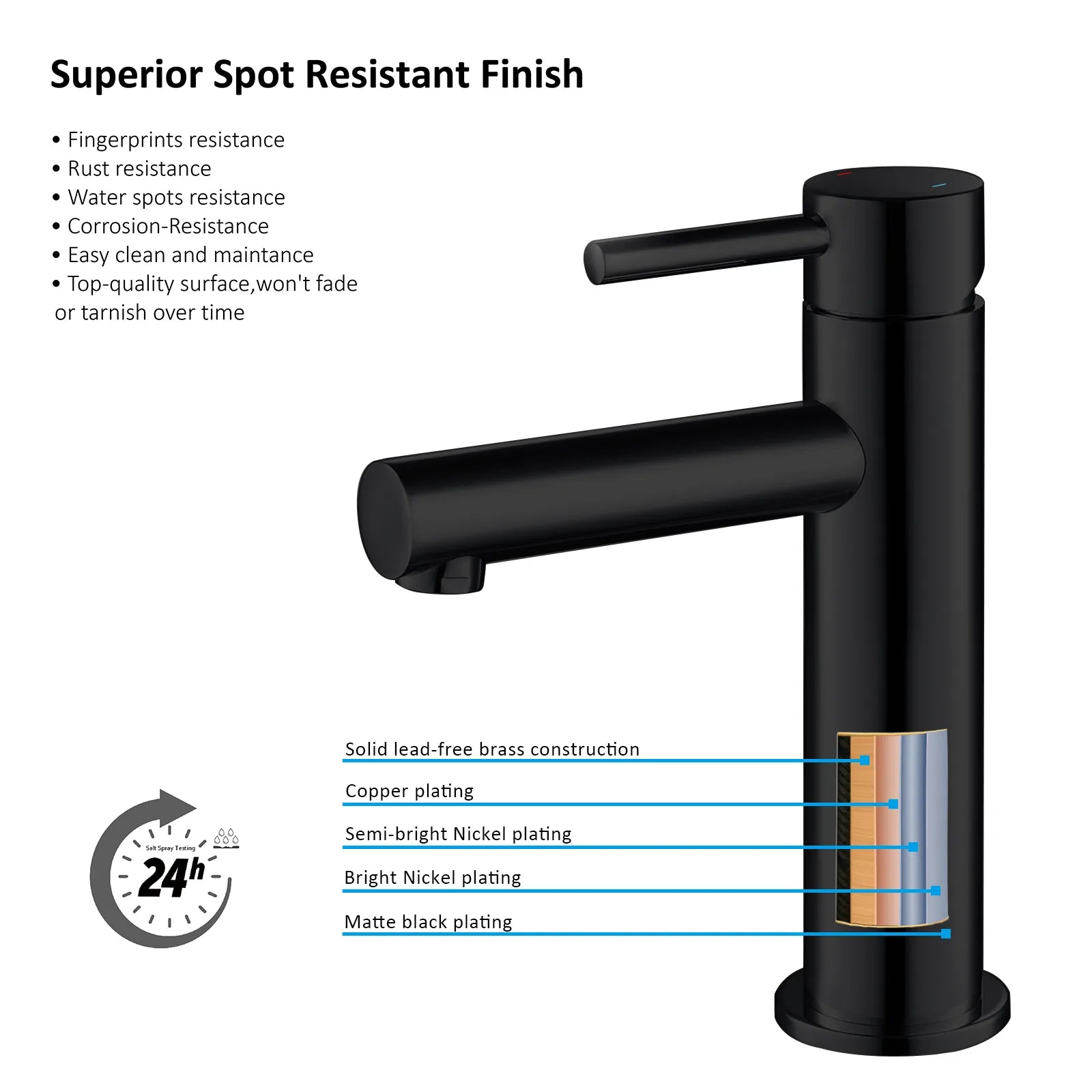 Solid Brass Bathroom Basin Faucet-AB000005