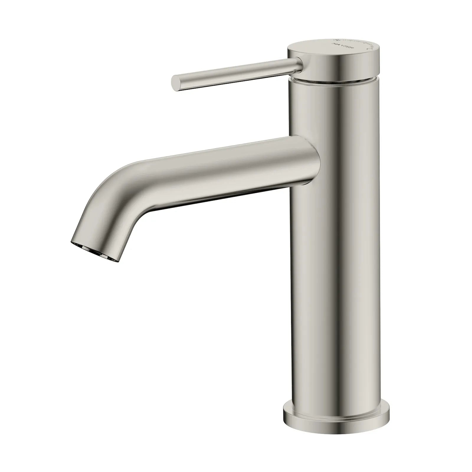Single Handle Bathroom Basin Faucet – Solid Brass Vanity Tap with Neoperl Aerator AB000006 Brushed Nickel