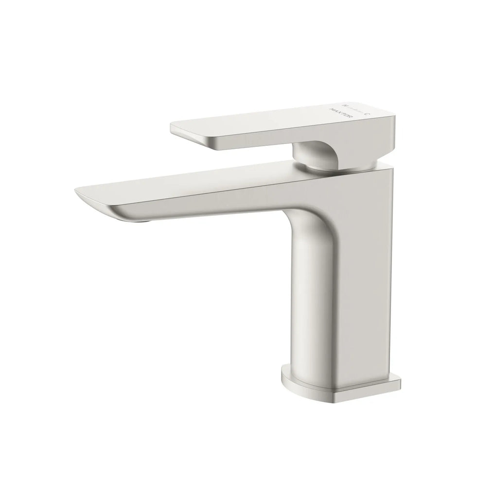 Single Lever Bathroom Vanity Basin Faucet – Smooth Water Flow Control – AB000007 Brushed Nickel