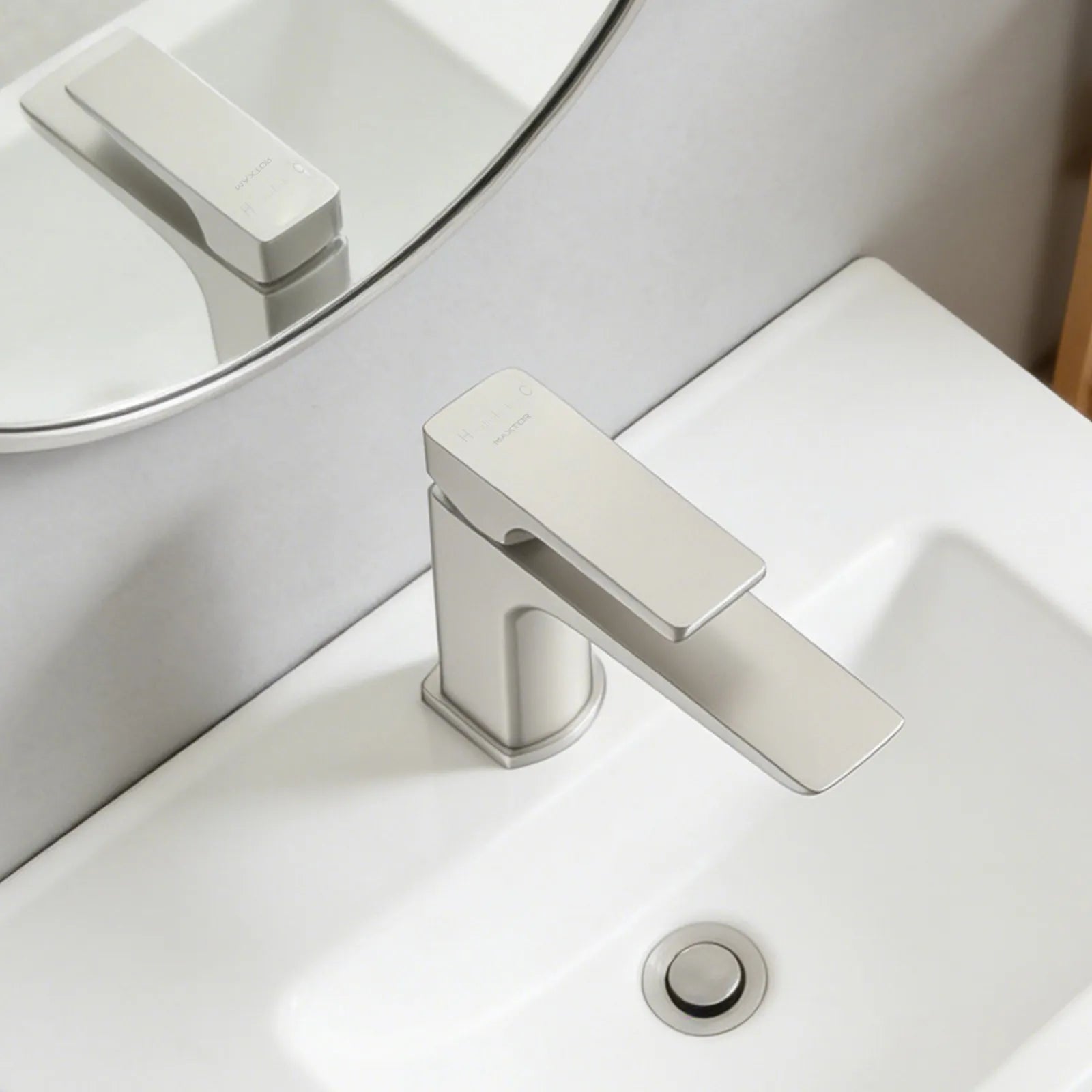 Single Lever Bathroom Vanity Basin Faucet – Smooth Water Flow Control – AB000007