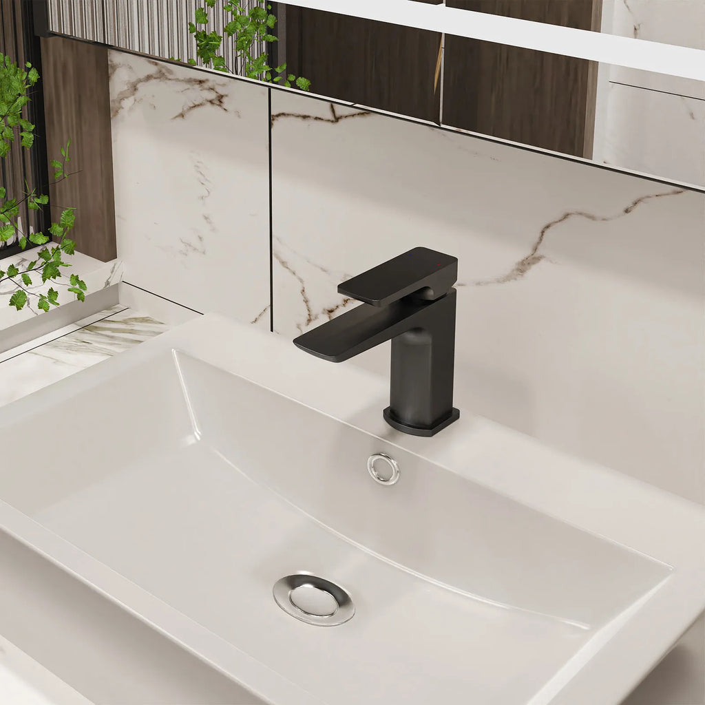 Single Lever Bathroom Vanity Basin Faucet – Smooth Water Flow Control – AB000007