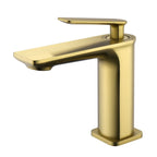 Single Handle Lead-Free Bathroom Basin Faucet – Coin Slot Aerator – AB000011 Brushed Gold