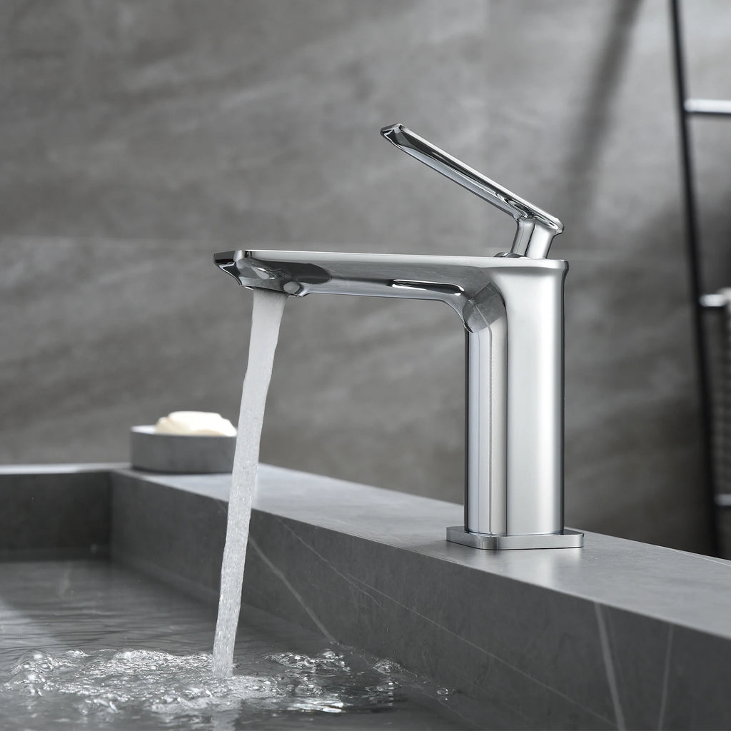 Single Handle Lead-Free Bathroom Basin Faucet – Coin Slot Aerator – AB000011