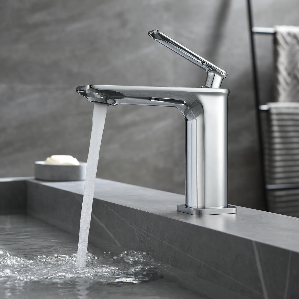 Single Handle Lead-Free Bathroom Basin Faucet – Coin Slot Aerator – AB000011