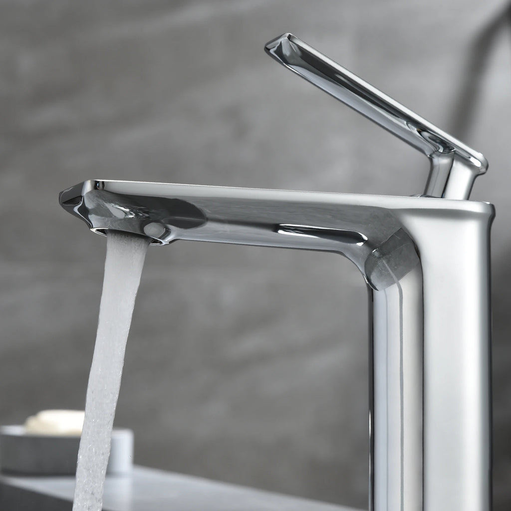 Single Handle Lead-Free Bathroom Basin Faucet – Coin Slot Aerator – AB000011