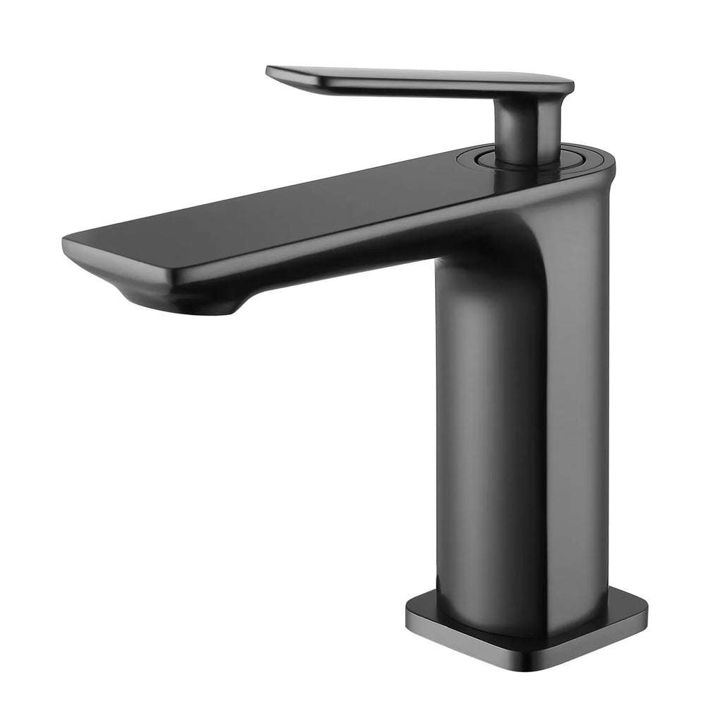 Single Handle Lead-Free Bathroom Basin Faucet – Coin Slot Aerator – AB000011 Brushed Gun Metal